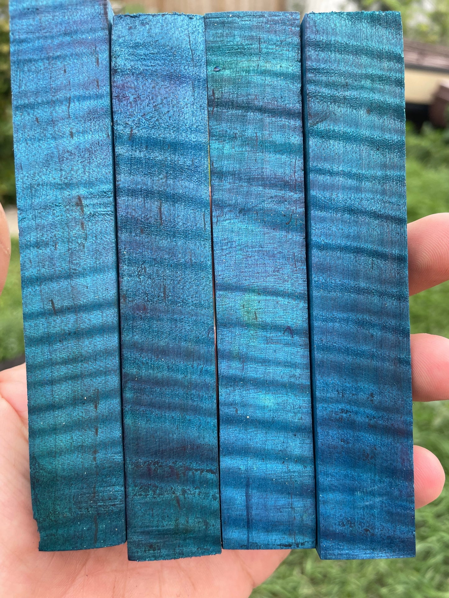 Multi Dye stabilized curly maple