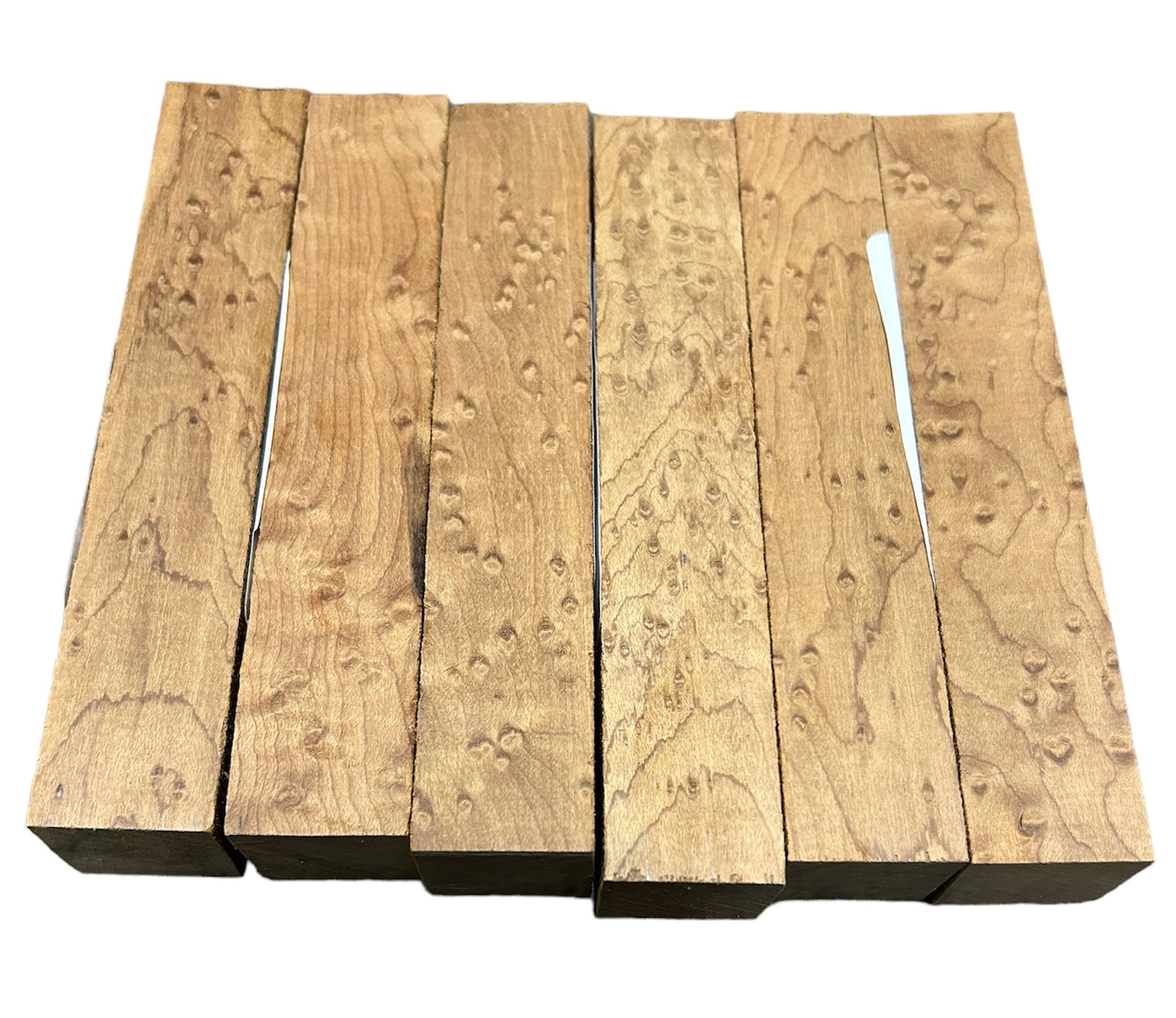 Torrefied (roasted) Birdseye maple pen blanks