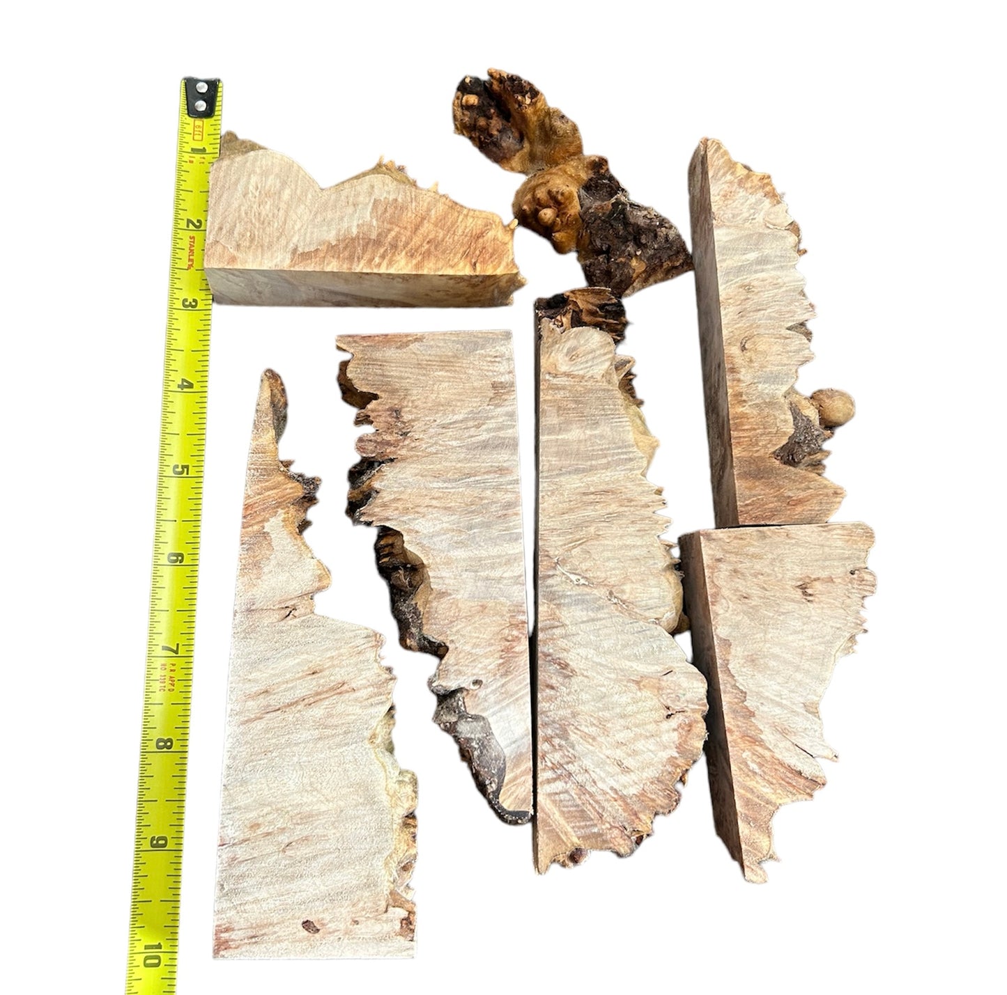 Stabalized maple burl casting lot A