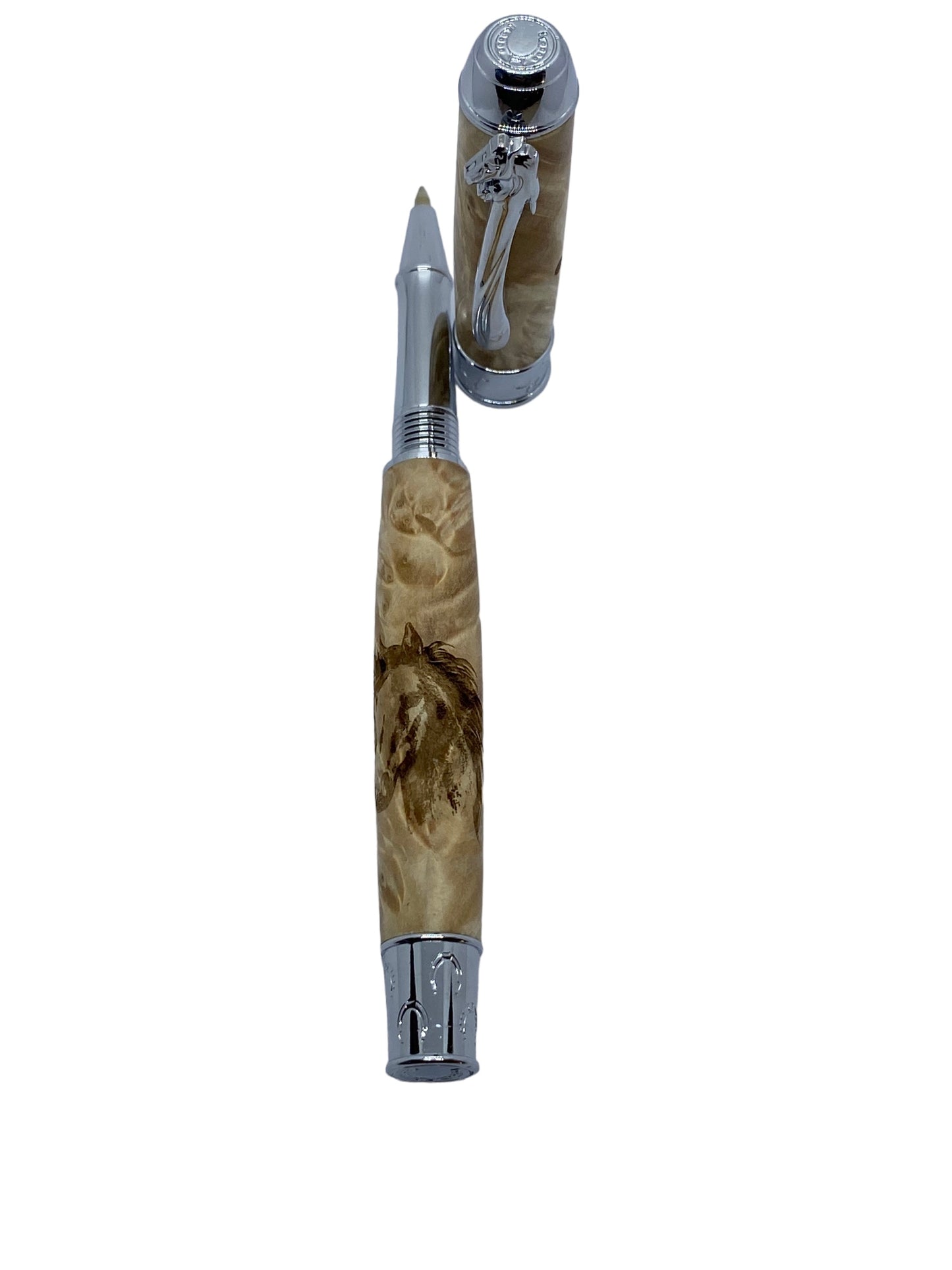 Horse rollerball-chrome