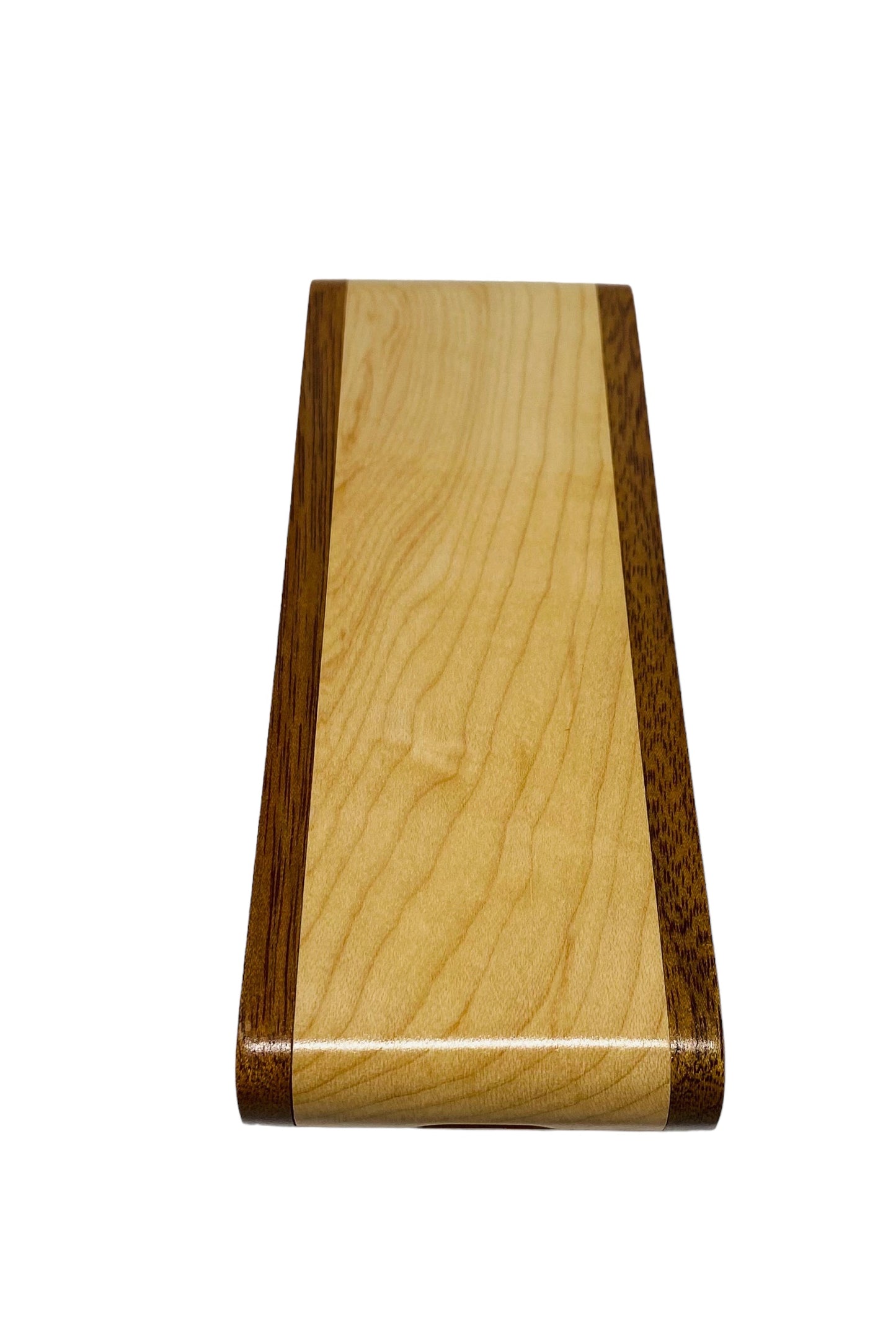 Maple and rosewood double pen case