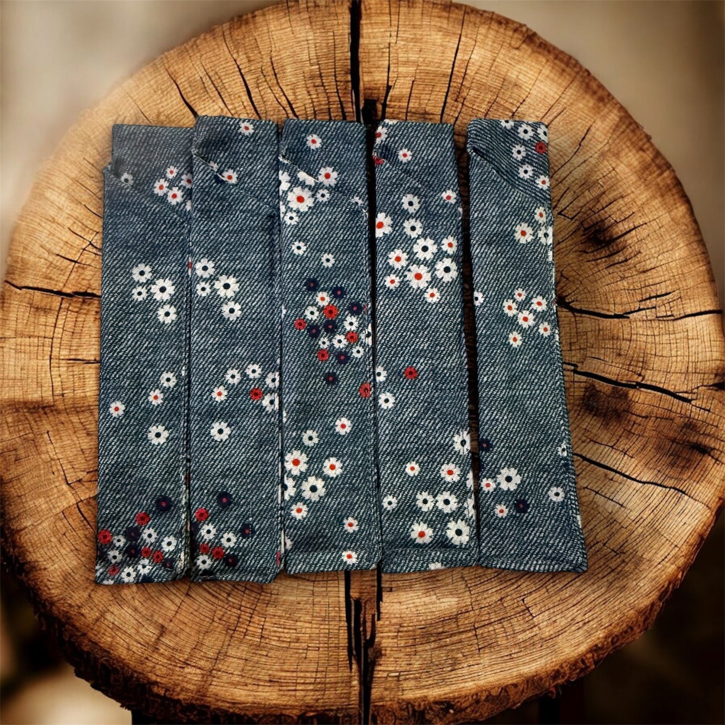 Handmade floral pen sleeves