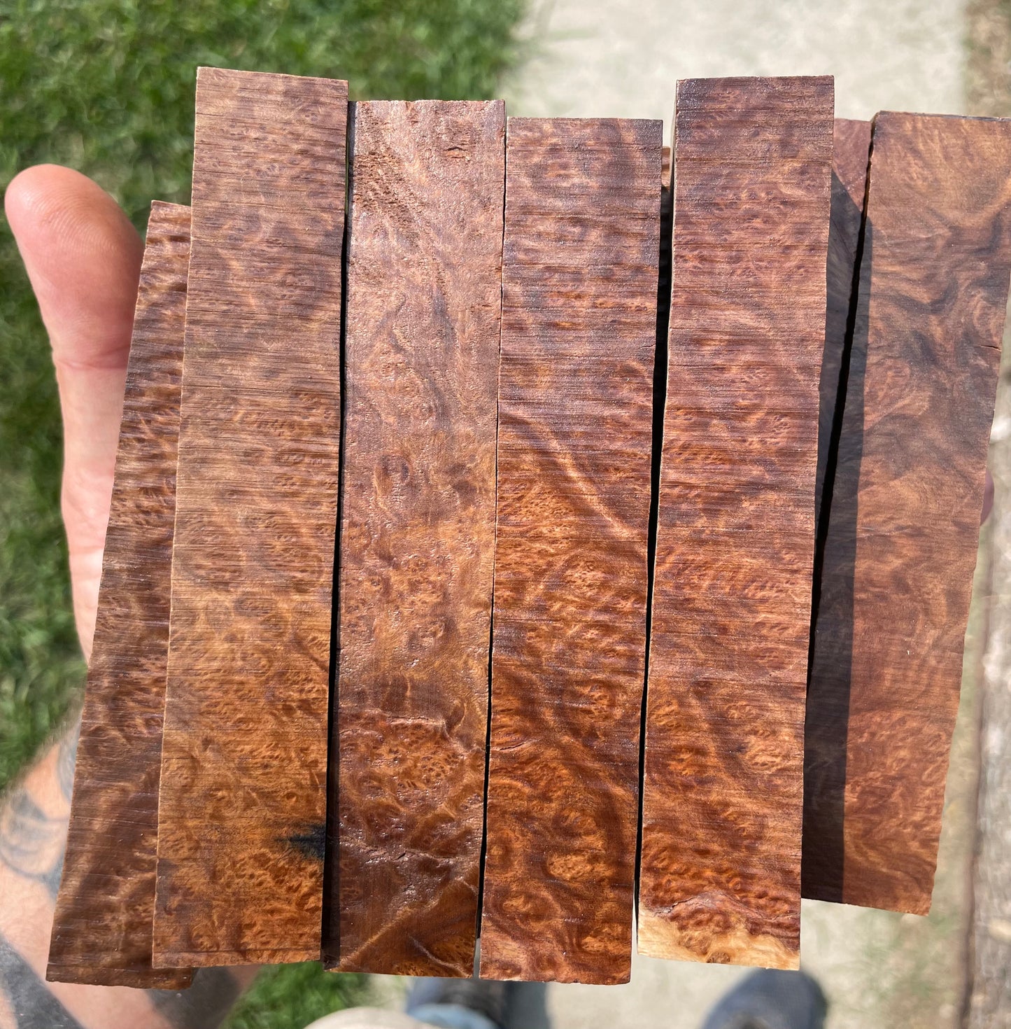 Brown mallee burl pen blanks