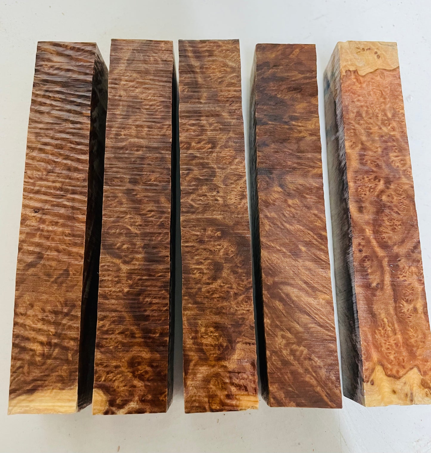 Brown mallee burl pen blanks
