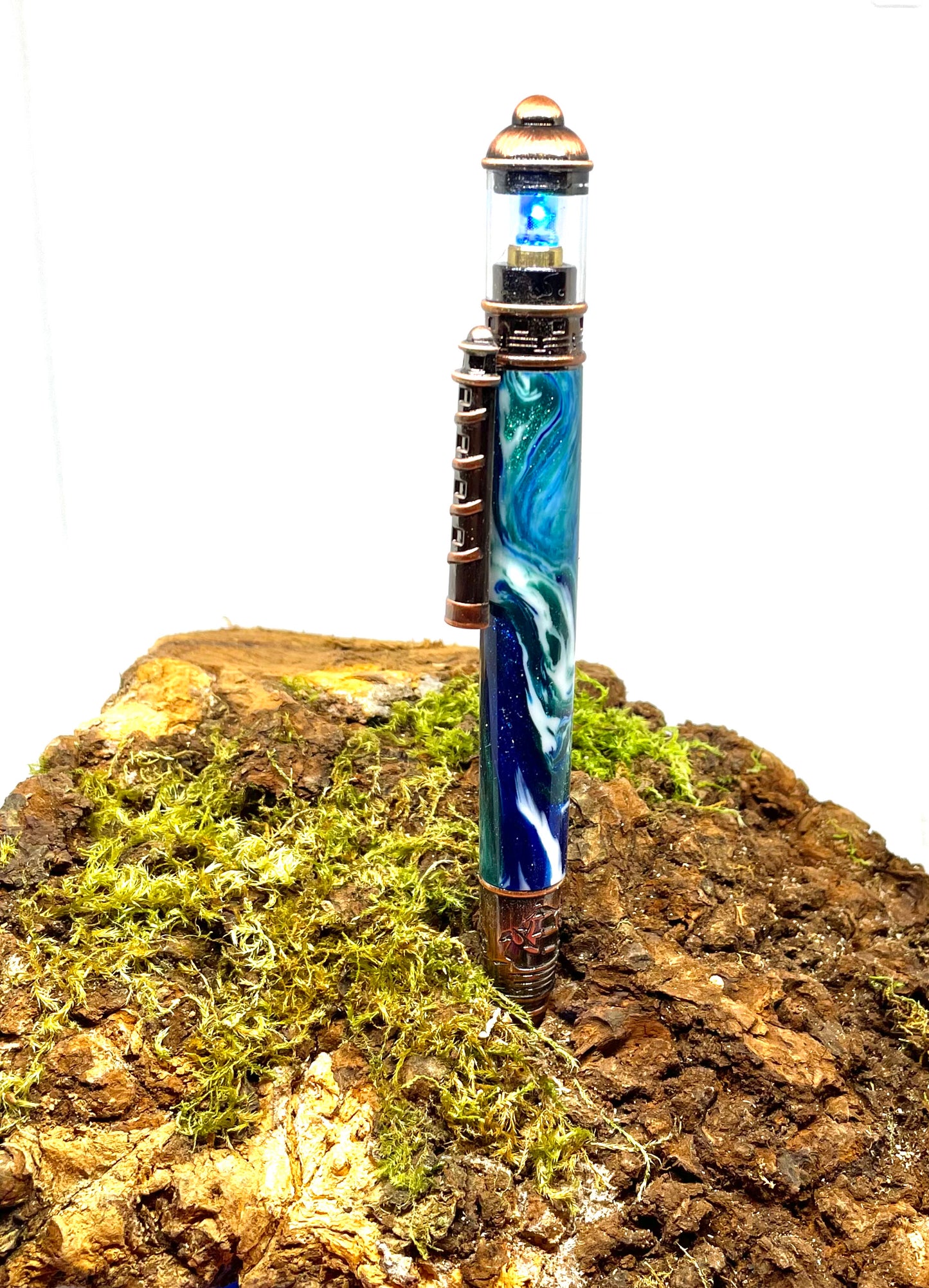 Antique Rose Copper Lighthouse pen kit
