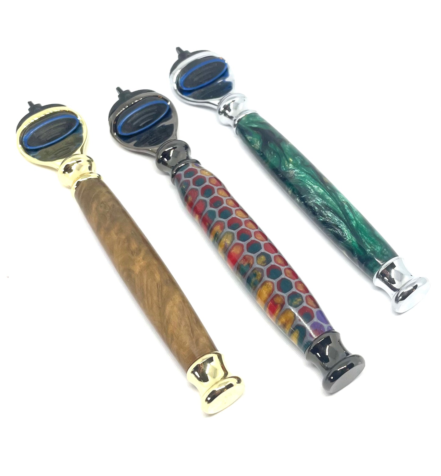 Fusion style razor handle turning kit