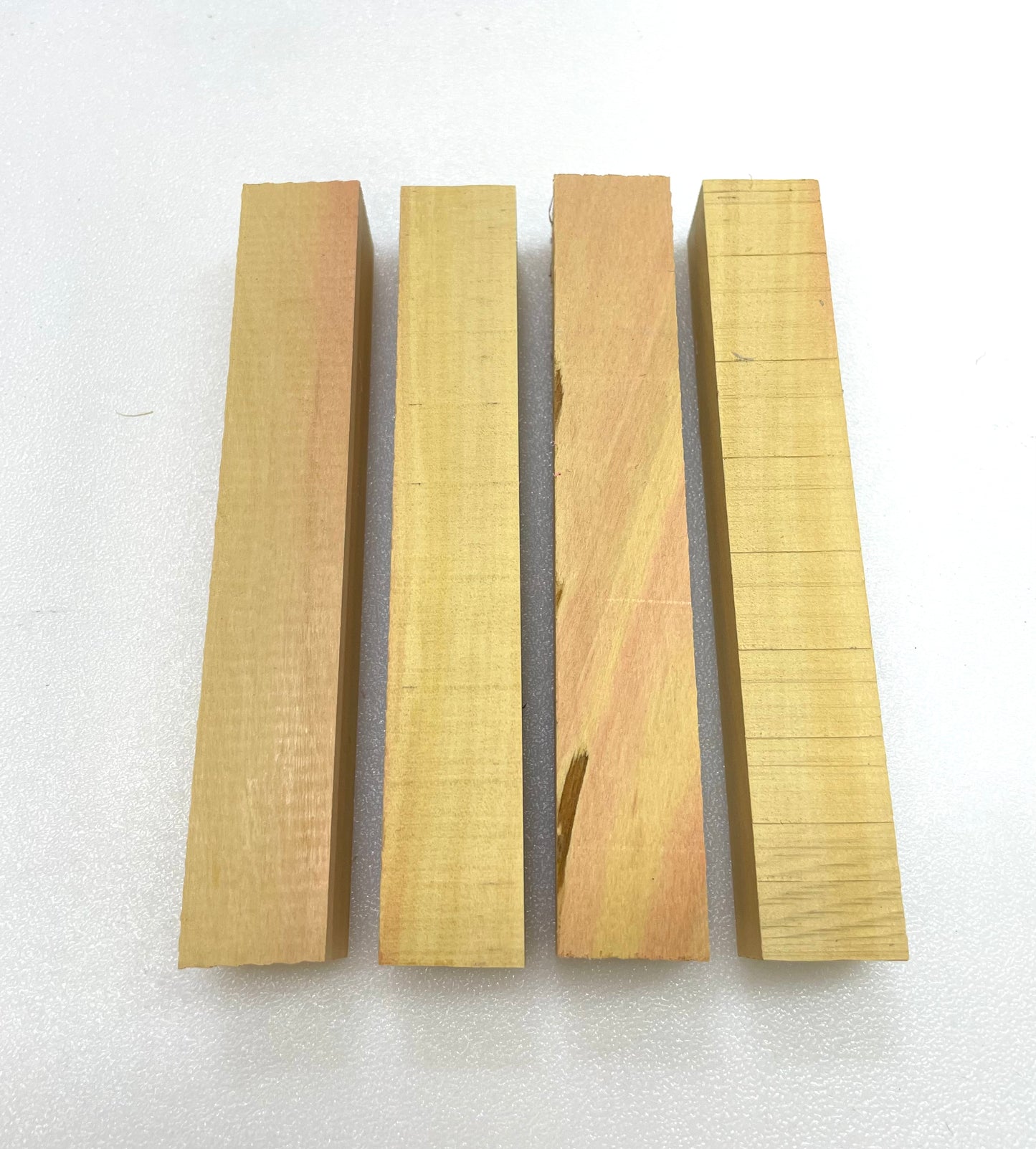 Yellow heart pen blanks