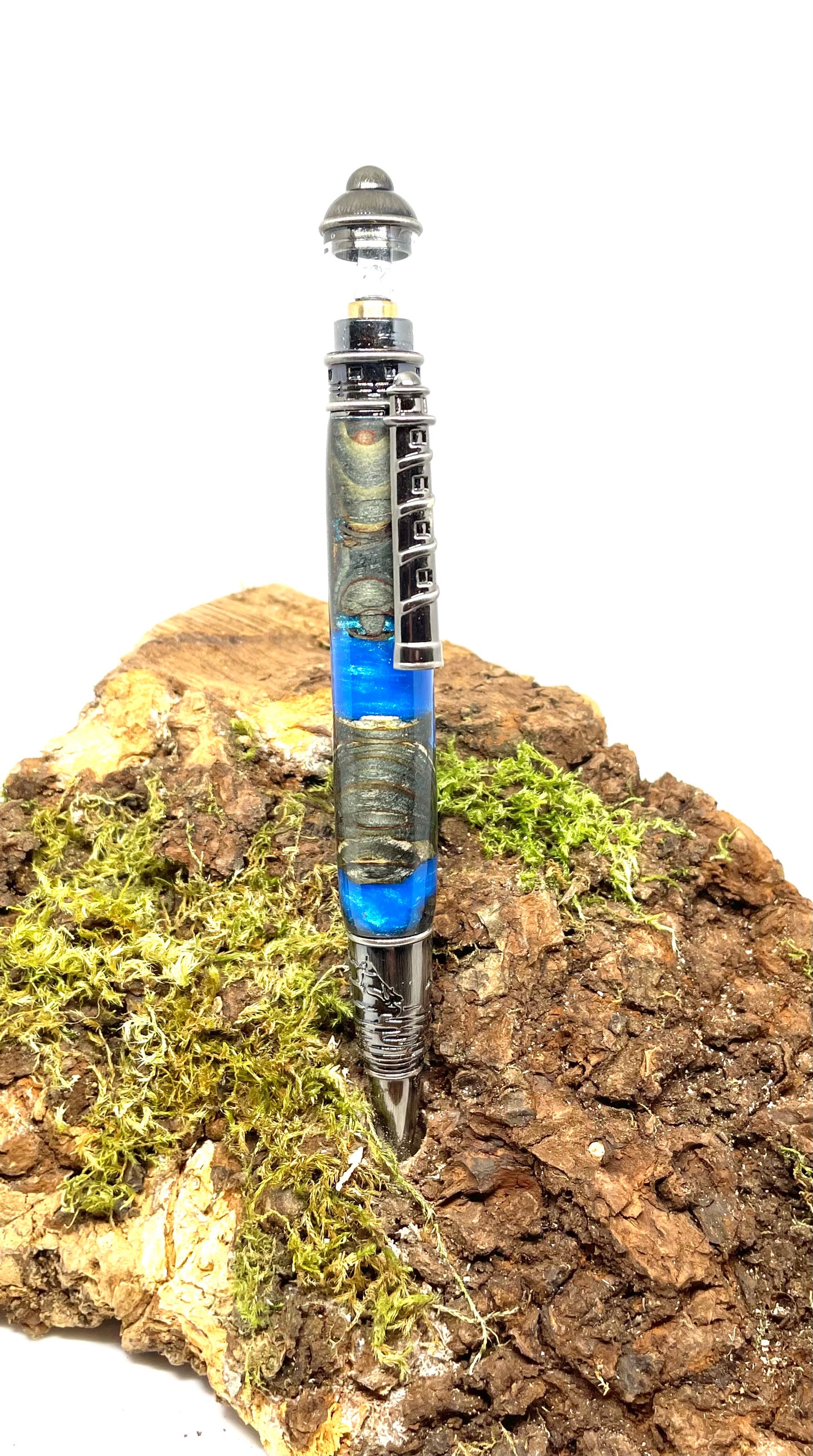 Gun-polish Lighthouse pen kit