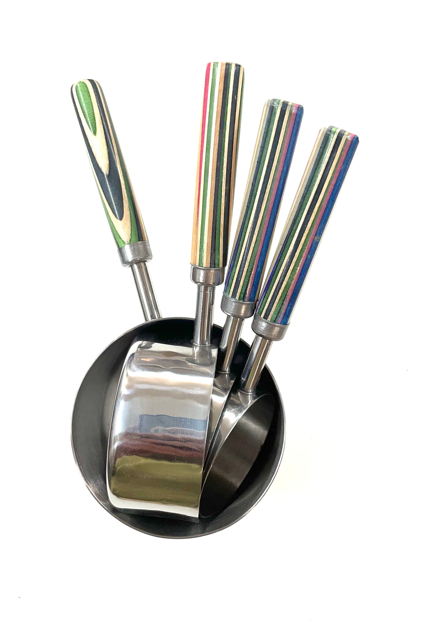 Stainless steel measuring cup turning kit