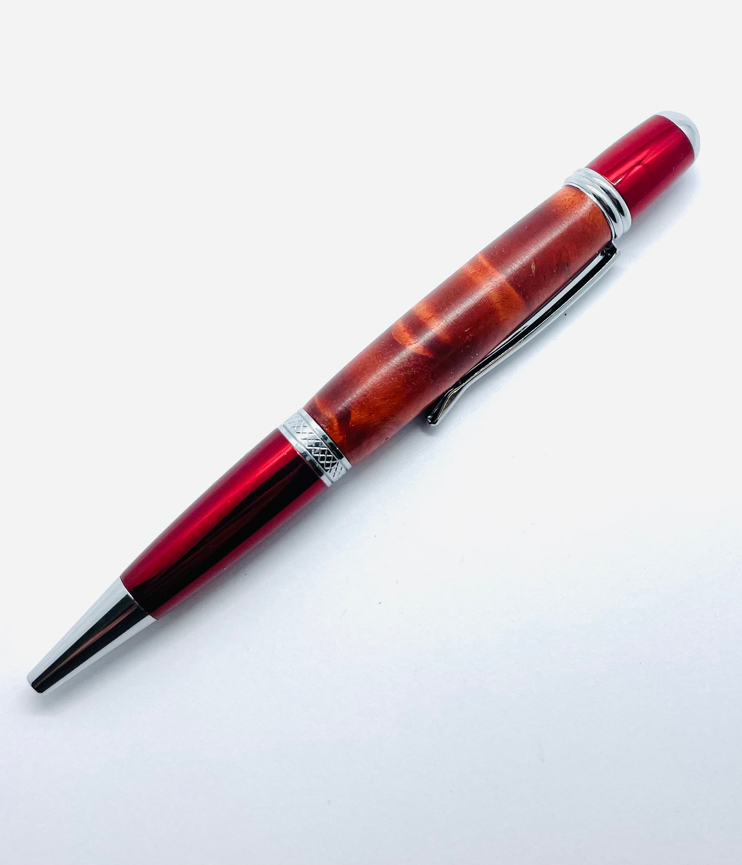 Monarch pen kit: Chrome & Red