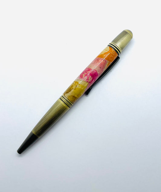 Monarch pen kit: Antique bronze polish