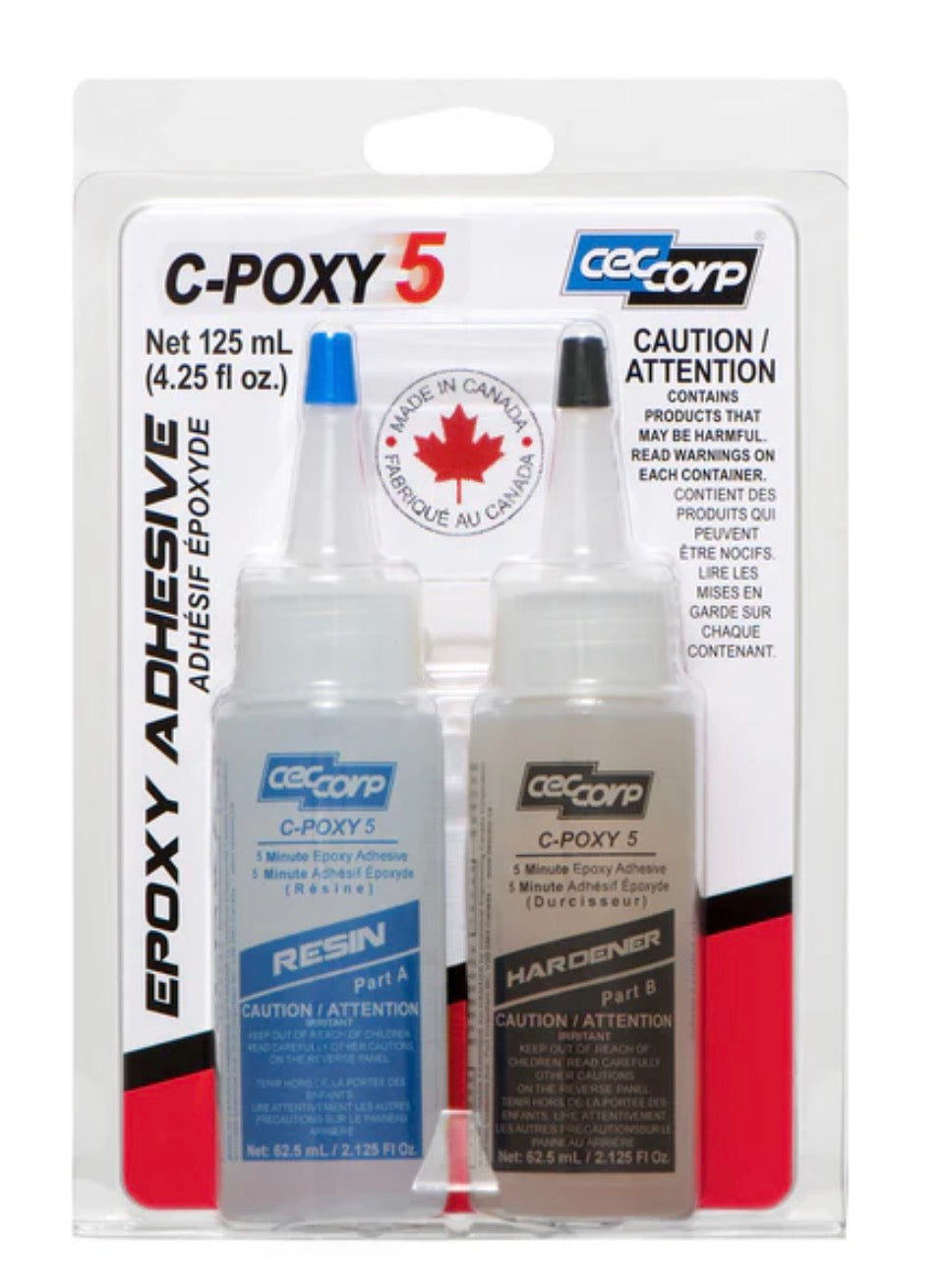 C-Poxy 5 - 5 min epoxy glue 125ml (4.25fl oz) 🇨🇦