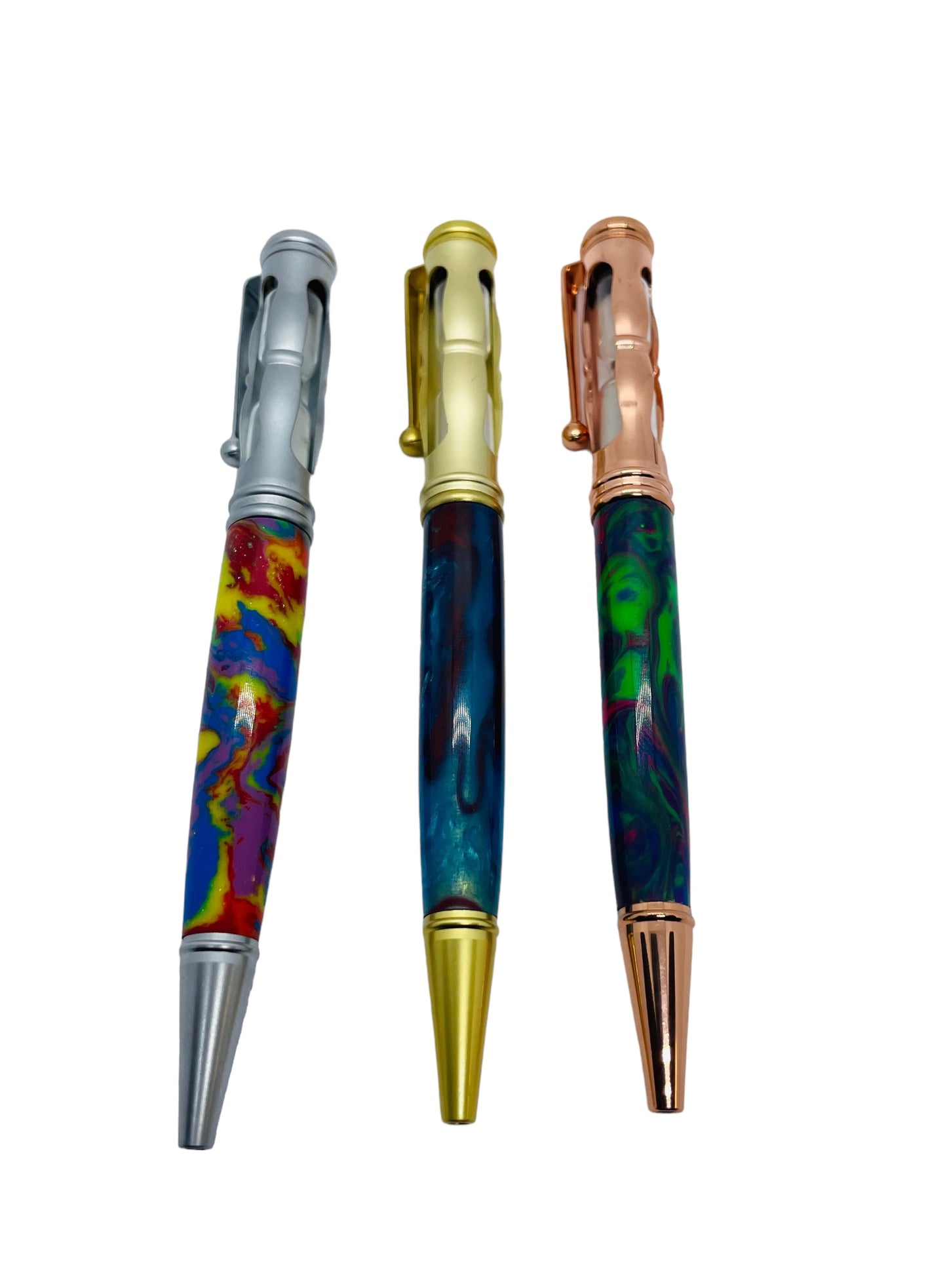 Hourglass pen kit-Satin chrome