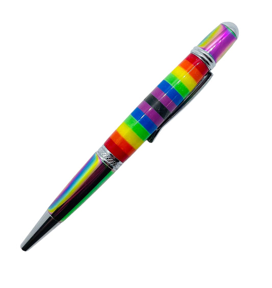 Monarch pen kit: Rainbow & Chrome