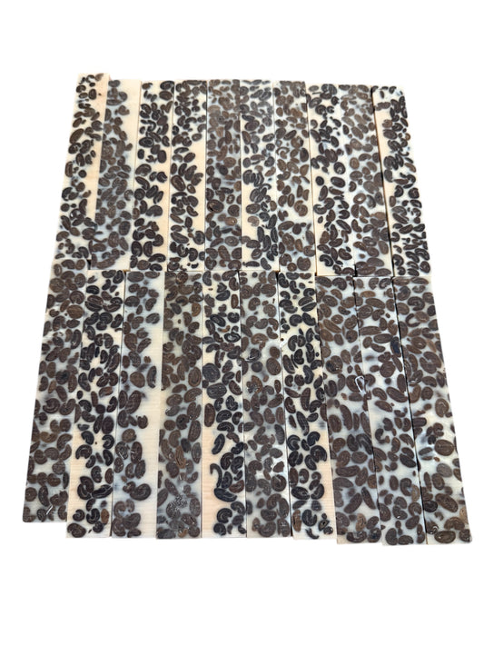 Coffee and cream coffee bean pen blanks 3/4”