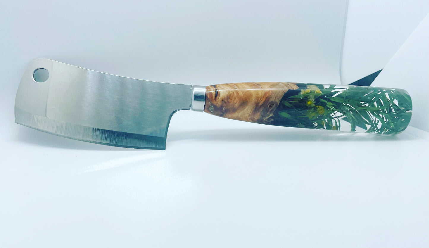 Cleaver style cheese knife